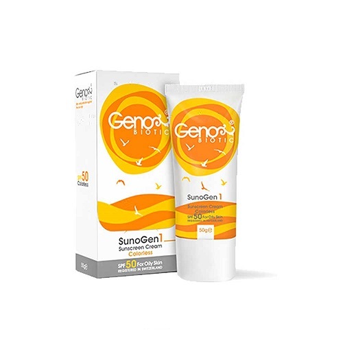ضد آفتاب فاقد چربی بی رنگ ژنوبایوتیک Genobiotic
