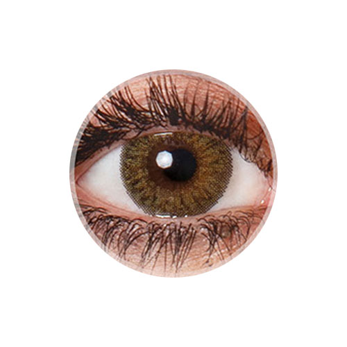 لنز کلیر ویژن  رنگ عسلی طوسی دوردار شماره CM964