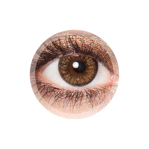 لنز کلیر ویژن رنگ عسلی دوردار شماره D124