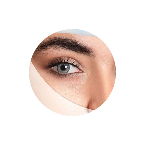 لنز کلیر ویژن رنگ طوسی یخی دوردار شماره G0821