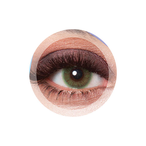 لنز کلیر ویژن رنگ سبز بدون دور شماره LB103