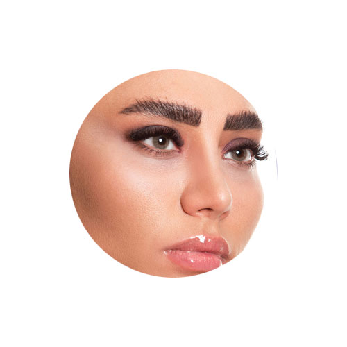 لنز کلیر ویژن رنگ عسلی بدون دور شماره LB105