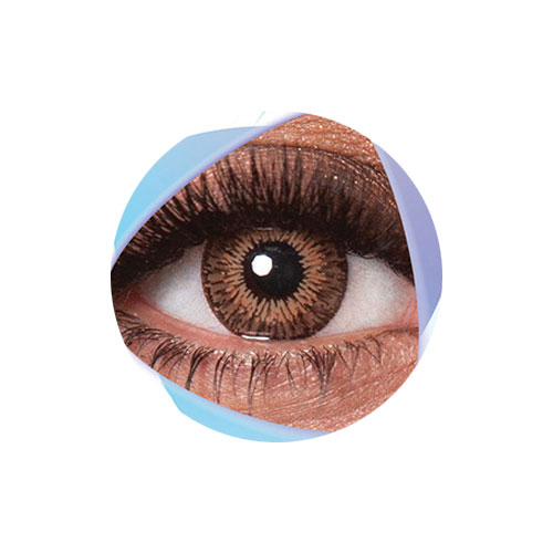 لنز کلیر ویژن رنگ عسلی دوردار شماره YH304