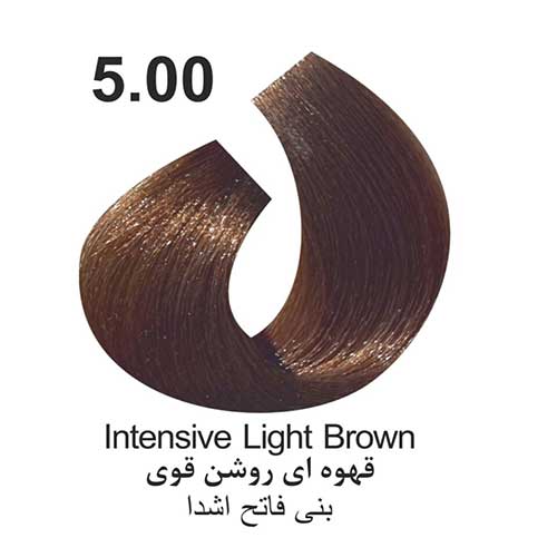رنگ مو کاترومر سری طبیعی قوی  شماره 5 حجم 100 میلی لیتر رنگ قهوه ای روشن قوی