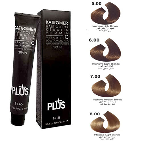 رنگ مو کاترومر سری طبیعی قوی  شماره 7 حجم 100 میلی لیتر رنگ بلوند متوسط قوی