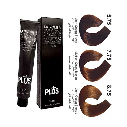 رنگ مو کاترومر سری کاکائویی  شماره 5.75 حجم 100 میلی لیتر رنگ قهوه ای کاکائویی روشن