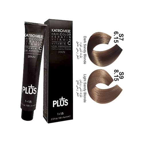 رنگ مو کاترومر سری شنی شماره S7 حجم 100 میلی لیتر رنگ بلوند شنی تیره