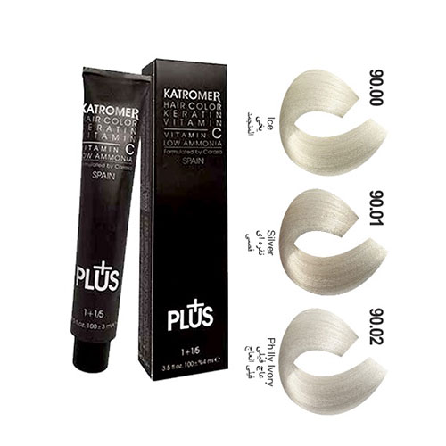 رنگ مو کاترومر سری سوپر روشن کننده شماره 90.00 حجم 100 میلی لیتر رنگ یخی