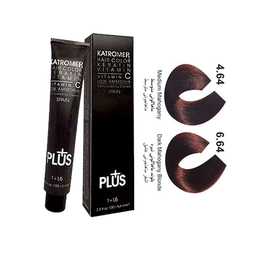 رنگ مو کاترومر سری ماهاگونی شماره 4.64 حجم 100 میلی لیتر رنگ ماهاگونی متوسط