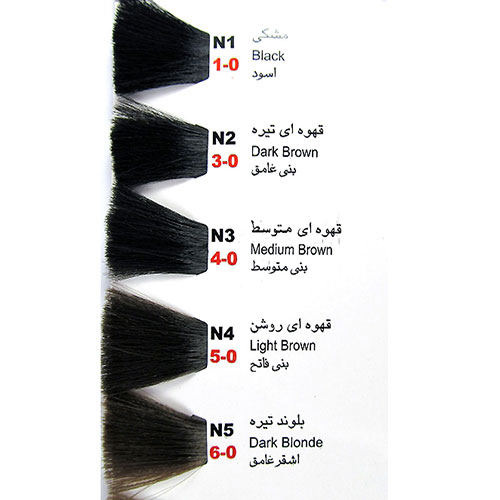 رنگ مو بیس کالر سری طبیعی شماره N4 حجم 125 میلی لیتر رنگ قهوه ای روشن