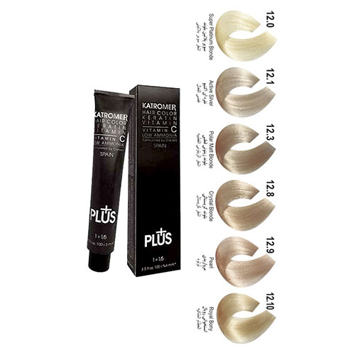 رنگ مو کاترومر سری هایلایت شماره 12.9 حجم 100 میلی لیتر رنگ مرواریدی