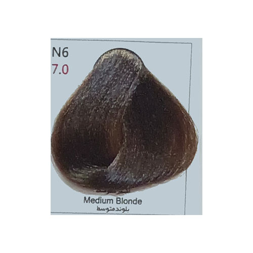 رنگ مو پادینا سری طبیعی شماره N6 حجم 100 میلی لیتر رنگ بلوند متوسط