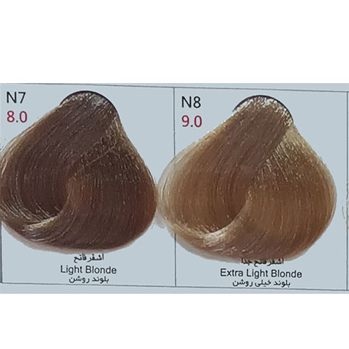 رنگ مو پادینا سری طبیعی شماره N8 حجم 100 میلی لیتر رنگ بلوند خیلی روشن