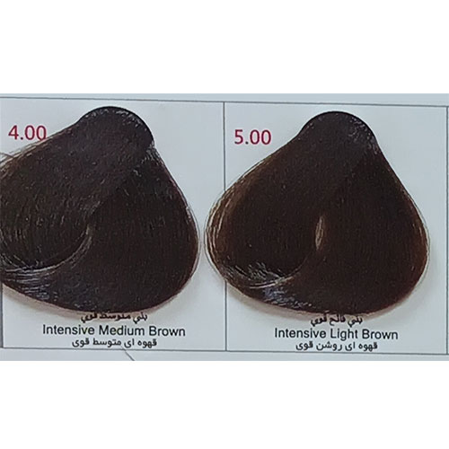 رنگ مو پادینا سری طبیعی قوی شماره 5.00 حجم 100 میلی لیتر رنگ قهوه ای روشن قوی