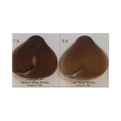 رنگ مو پادینا سری بژ شماره 8.8 حجم 100 میلی لیتر رنگ بلوند بژ روشن