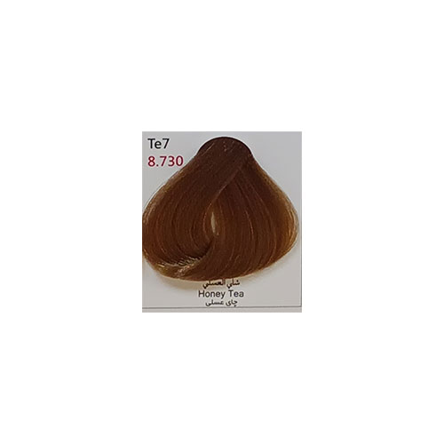 رنگ مو بیس کالر سری چایی شماره Te7 حجم 125 میلی لیتر رنگ چای عسلی