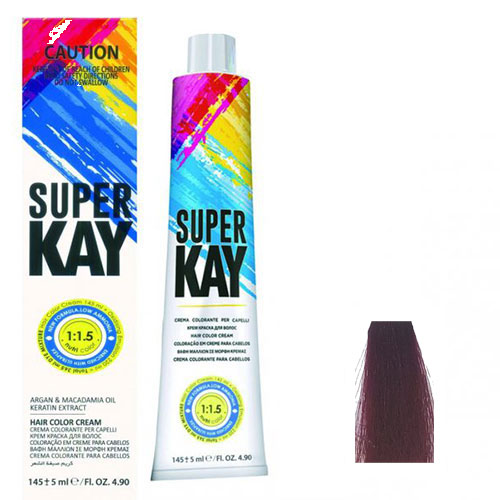 رنگ موی سوپرکی سری شرابی شماره 6.20 رنگ شرابی روشن