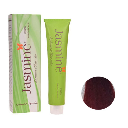 رنگ مو جاسمین سری قرمز ماهاگونی شماره 7.56 رنگ بلوند قرمز ماهاگونی متوسط