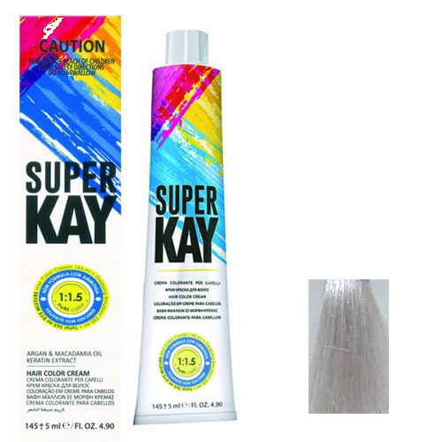 رنگ موی سوپرکی سری هایلایت شماره 12.1 بلوند پلاتینه دودی روشن