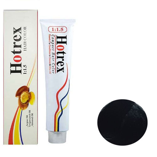 رنگ مو هاترکس سری دودی شماره 1.1 حجم 100 میلی لیتر رنگ مشکی پرکلاغی