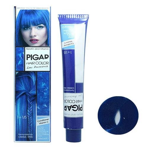 رنگ موی پیگار سری لوکس شماره L8 رنگ آبی