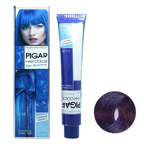 رنگ موی پیگار سری واریاسیون 15 میل شماره E12 رنگ واریاسیون بنفش