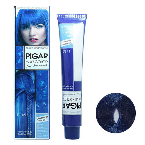 رنگ موی پیگار سری واریاسیون 15 میل شماره E14 رنگ واریاسیون آبی