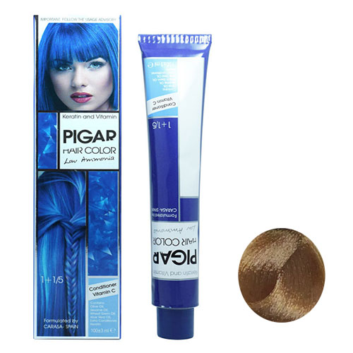 رنگ موی پیگار سری چای شماره TE7 رنگ چای عسلی