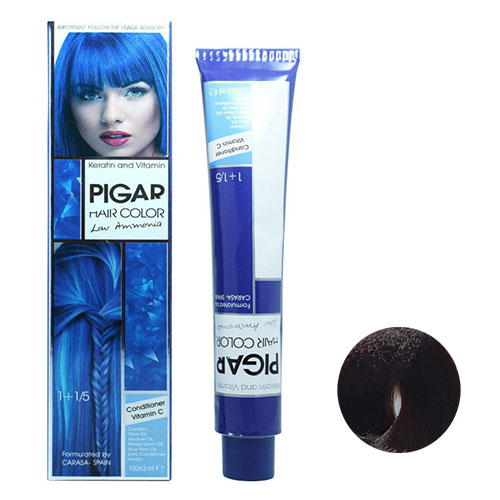 رنگ موی پیگار سری تنباکویی شماره T4 رنگ تنباکویی تیره