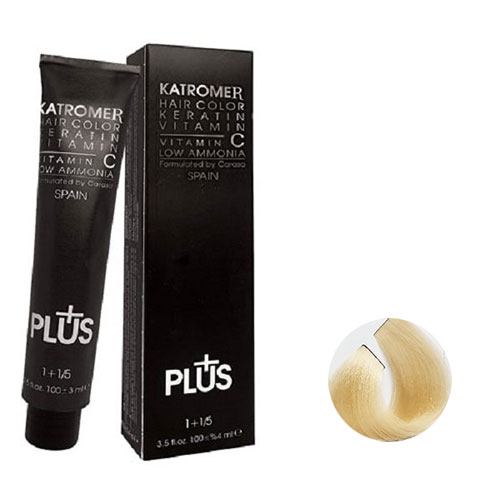 رنگ مو کاترومر سری طبیعی شماره n10 حجم 100 میلی لیتر رنگ بلوند پلاتینه خیلی روشن