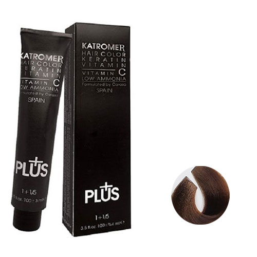 رنگ مو کاترومر سری طبیعی قوی  شماره 5 حجم 100 میلی لیتر رنگ قهوه ای روشن قوی