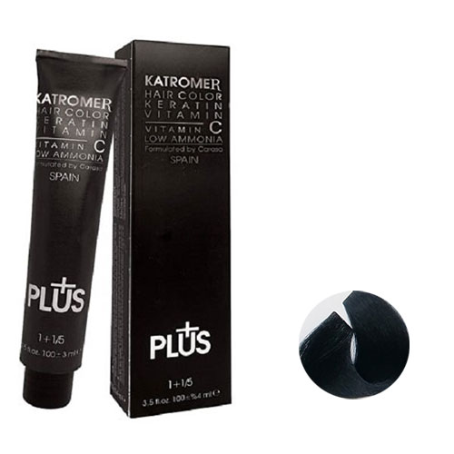 رنگ مو کاترومر سری دودی  شماره c1 حجم 100 میلی لیتر رنگ مشکی پرکلاغی