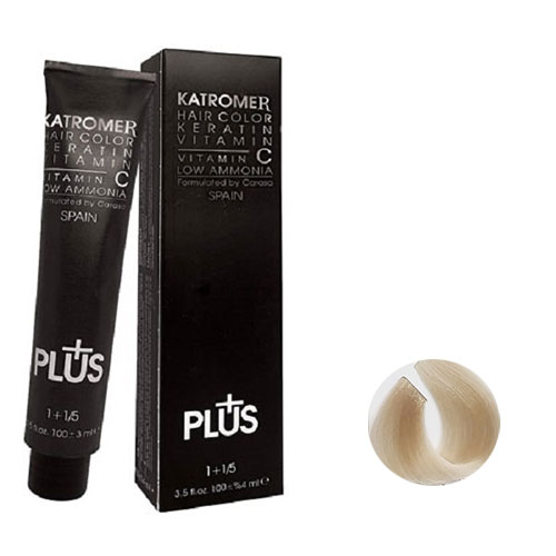 رنگ مو کاترومر سری دودی  شماره c10 حجم 100 میلی لیتر رنگ بلوند دودی پلاتینه