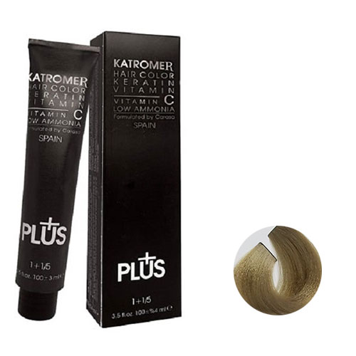 رنگ مو کاترومر سری زیتونی  شماره m8 حجم 100 میلی لیتر رنگ بلوند زیتونی خیلی روشن