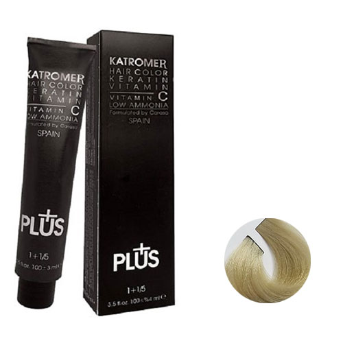 رنگ مو کاترومر سری زیتونی  شماره m10 حجم 100 میلی لیتر رنگ بلوند زیتونی پلاتینه