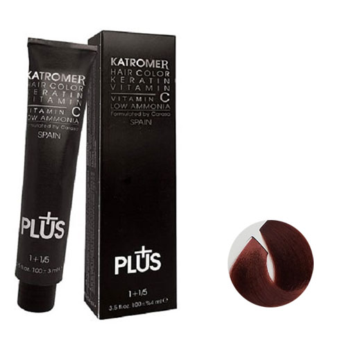 رنگ مو کاترومر سری مسی شماره K4 حجم 100 میلی لیتر رنگ قهوه ای مسی روشن