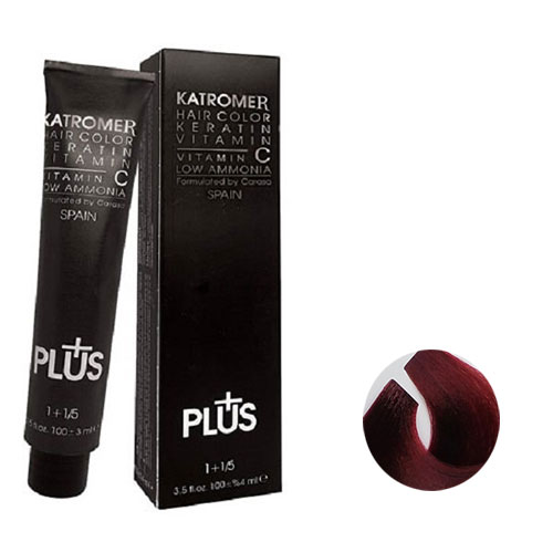 رنگ مو کاترومر سری آلبالویی شماره 6.66 حجم 100 میلی لیتر رنگ بلوند آلبالویی تیره