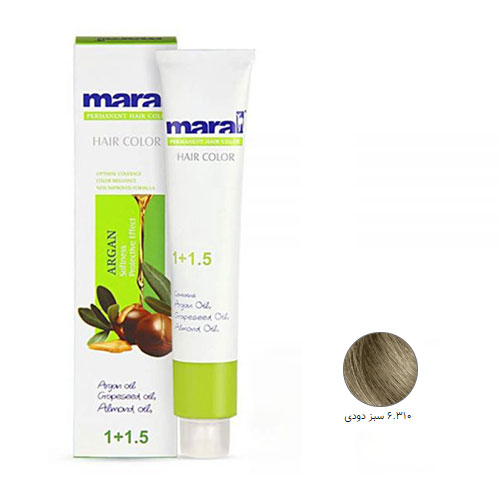 رنگ مو مارال سری ترکیبی حجم 100 میلی لیتر شماره 6.310 رنگ سبز دودی