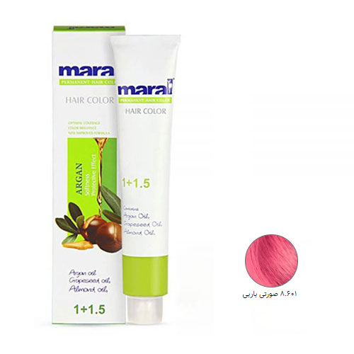 رنگ مو مارال سری ترکیبی حجم 100 میلی لیتر شماره 8.601 رنگ صورتی باربی