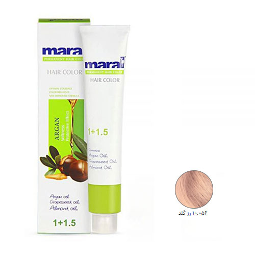 رنگ مو مارال سری ترکیبی حجم 100 میلی لیتر شماره 10.056 رنگ رز گلد