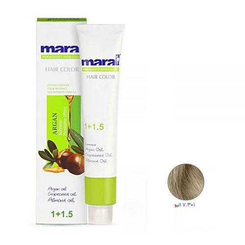 رنگ مو مارال سری ترکیبی حجم 100 میلی لیتر شماره 7.301 رنگ الیو