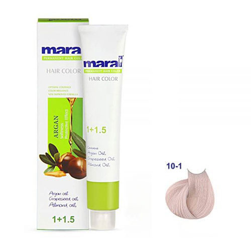 رنگ مو مارال سری دودی حجم 100 میلی لیتر شماره 10.1 رنگ بلوند دودی پلاتینه