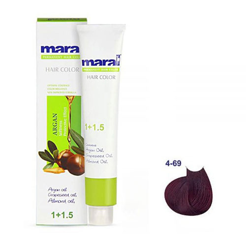 رنگ مو مارال سری شرابی حجم 100 میلی لیتر شماره 4.69 رنگ شرابی متوسط