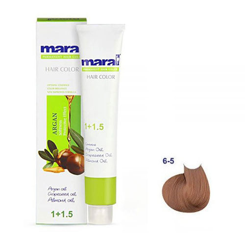 رنگ مو مارال سری طلایی حجم 100 میلی لیتر شماره 6.5 رنگ بلوند طلایی تیره