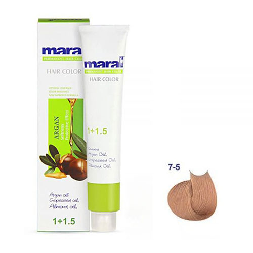 رنگ مو مارال سری طلایی حجم 100 میلی لیتر شماره 7.5 رنگ بلوند طلایی متوسط