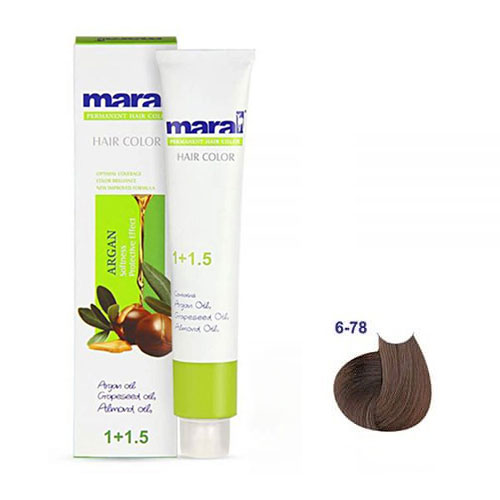 رنگ مو مارال سری کاپوچینو حجم 100 میلی لیتر شماره 6.78 رنگ قهوه ای کاپوچینو