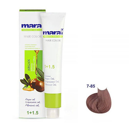 رنگ مو مارال سری نسکافه ای حجم 100 میلی لیتر شماره 7.85 رنگ بلوند نسکافه ای متوسط