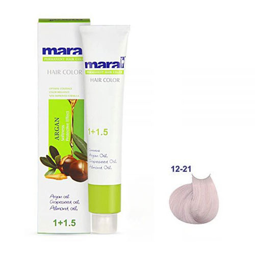 رنگ مو مارال سری هایلایت حجم 100 میلی لیتر شماره 12.21 رنگ یخی قطبی