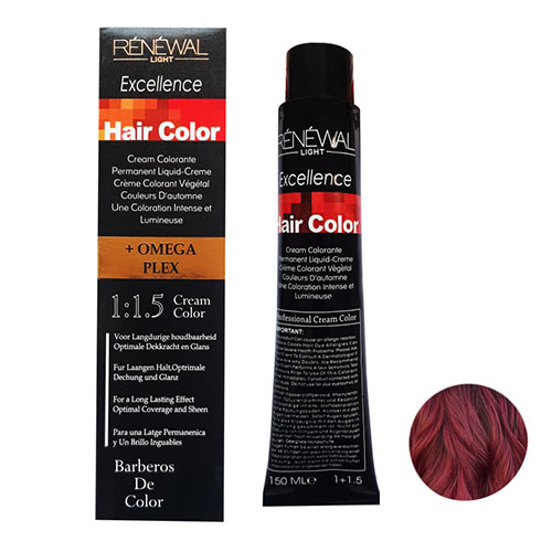 رنگ مو رنوال شماره 4.6 حجم 150 میلی لیتر رنگ قرمز گیلاسی