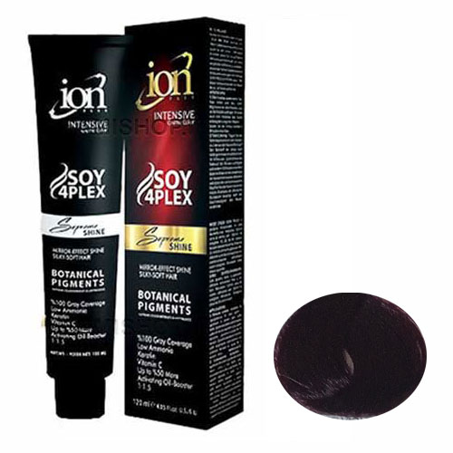 رنگ مو آیون سری شرابی شماره 4.20 رنگ شرابی بادمجانی تیره